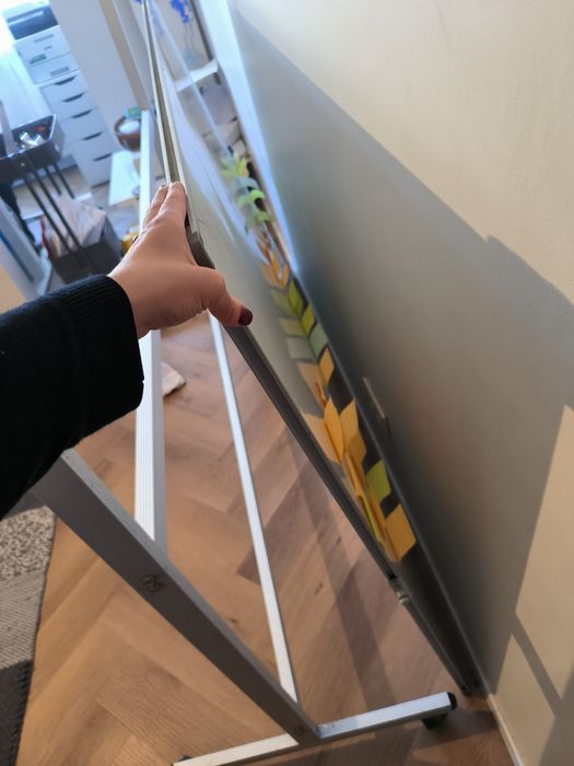 Whiteboard mobil, multifuncțional 180*120 cm cu doua fețe și cadru