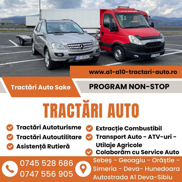 Tractări Auto Sake - Autostrada A1 Orăștie