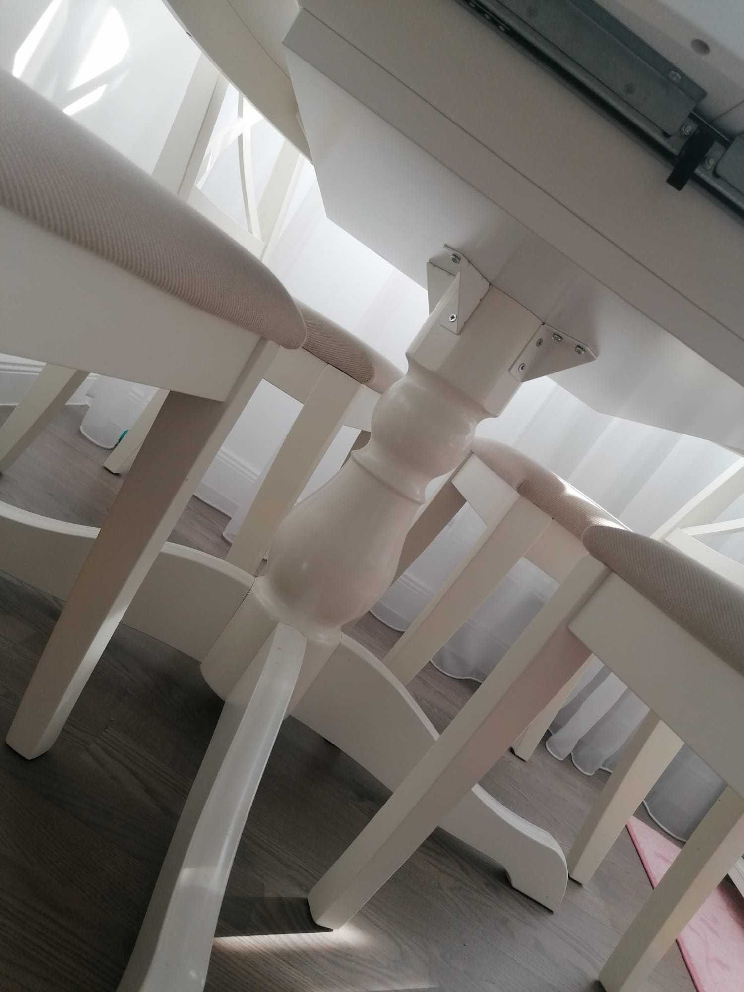 Masa alba rotunda extensibila ikea ingantrop