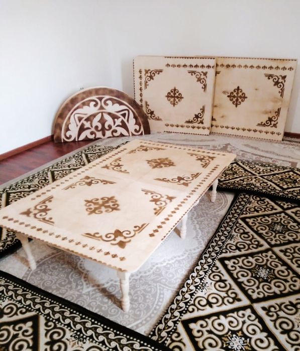 Жер Стол Низкий RRR Казахский Стол Трансформер Жиналмалы Шай!