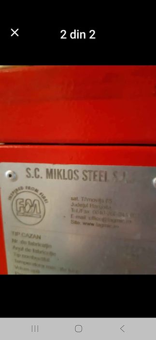 Vând centrala lemne