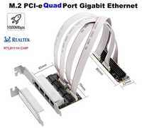 Placa de retea quad gigabit M.2