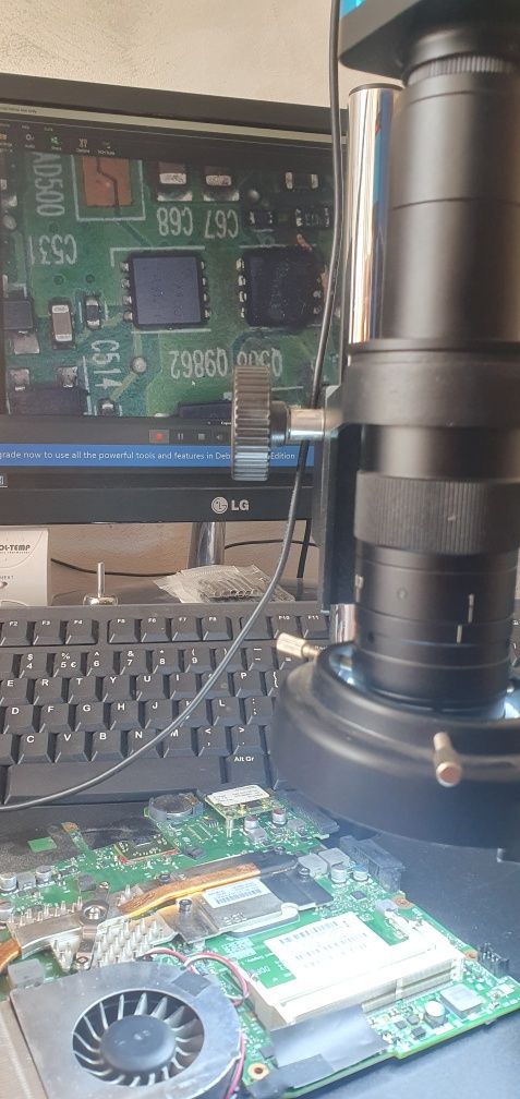 Microscop digital  HDMI sau USB cu doua lentile .