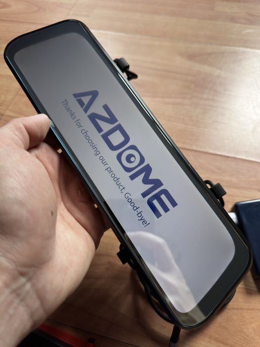 Mirror dash cam 2.5K + rear camera 1080P AZDOME 11.8 inch touchscreen