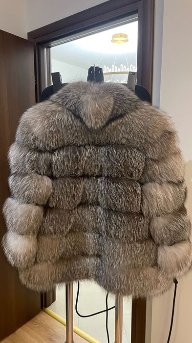 Haină de blană - Vulpe argintie