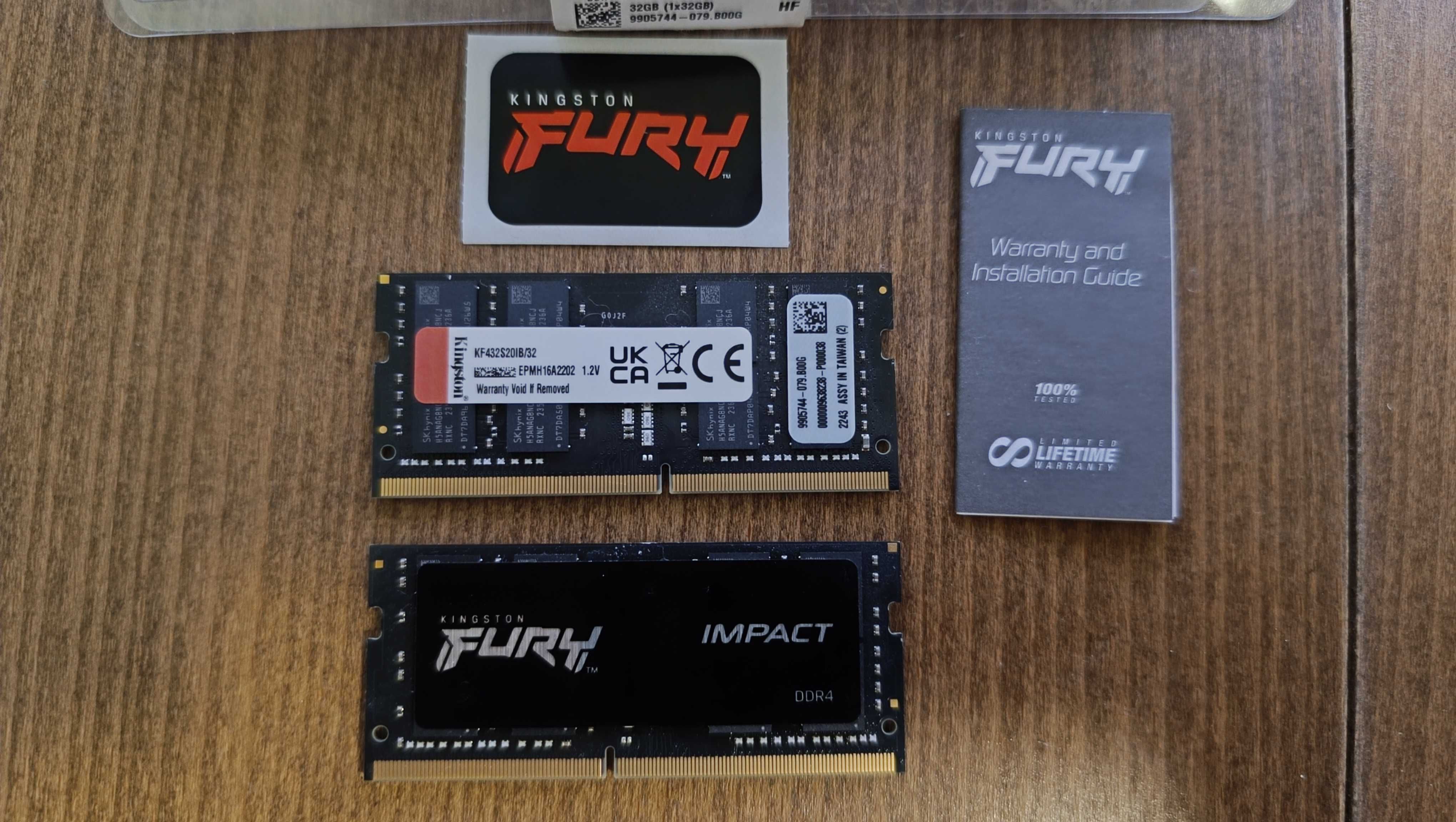 Kingston FURY Impact 64GB DDR4 3200MHz KF432S20IB/32
