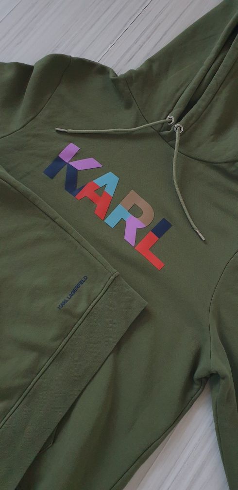Karl Lagerfeld Print Hoodie Mens Size L ОРИГИНАЛ! Мъжки Суитчър!