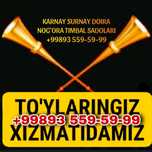 Karnay surnay doira nog'ora sadolari to'ylaringiz xizmatida
