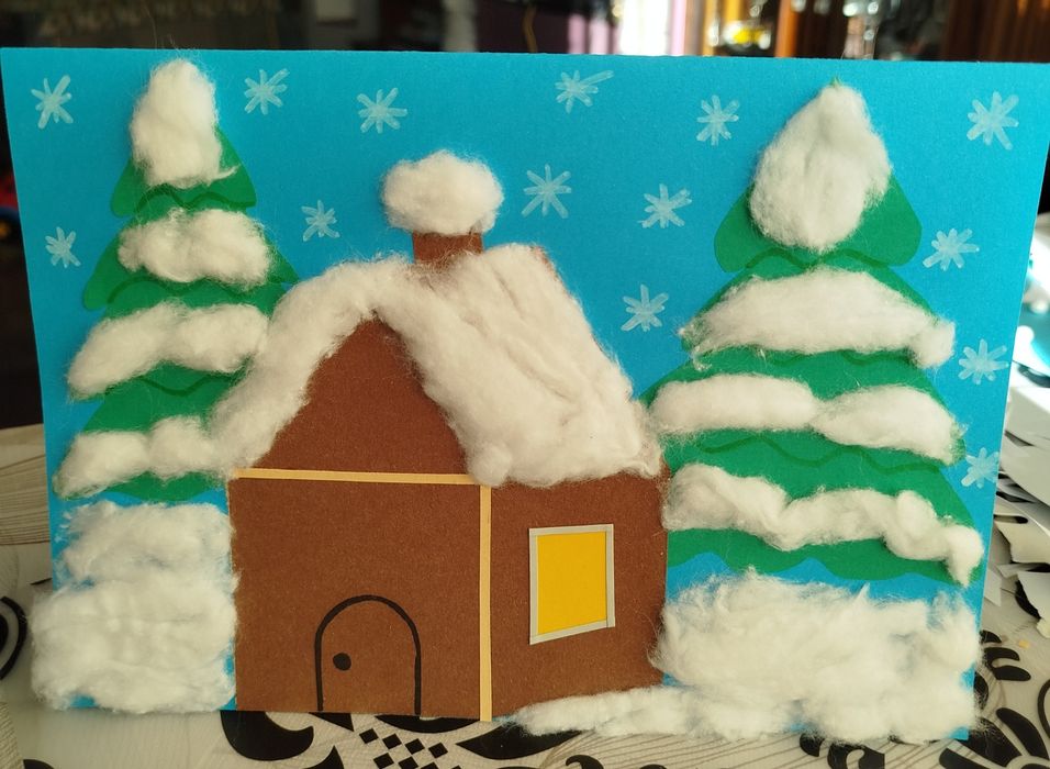 Ръчно изработени Коледни картички