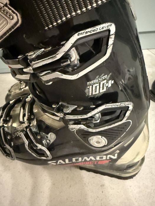 Capari Ski Salomon impact 100 cs , marimea 42,5 - 27,5, flex 100+