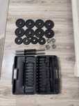 Set gantere reglabile cu valiză de transport – 14 kg