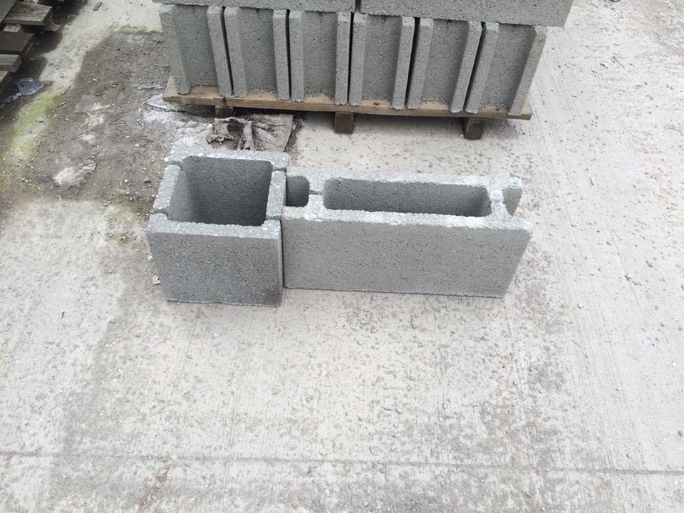 Boltari din beton, 15 l x22h x50 L cm,
