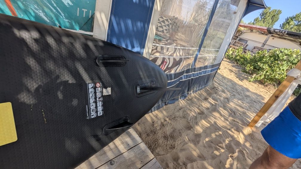 Надуваем падълборд GYMREX stand up paddle board, SUP