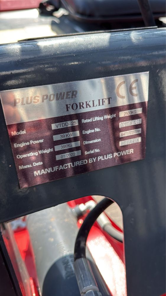 Stivuitor Plus Power VTDD 25 Diesel