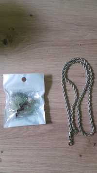 Rope chain & pandantiv cu inima, pietre rhinestone