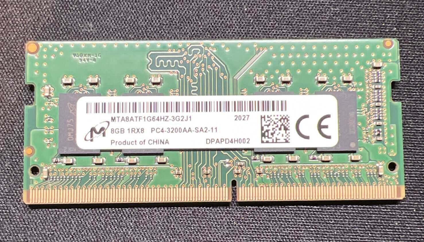 RAM памет Samsung/SKhynix/Micron 8GB DDR4 3200 MHz за лаптоп