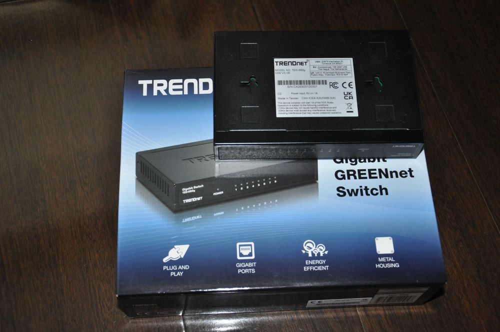 8 port gigabit greennet Trendnet noi