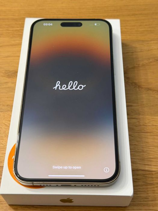 iPhone 14 Pro Max 128GB Gold, stare foarte buna + 2 huse