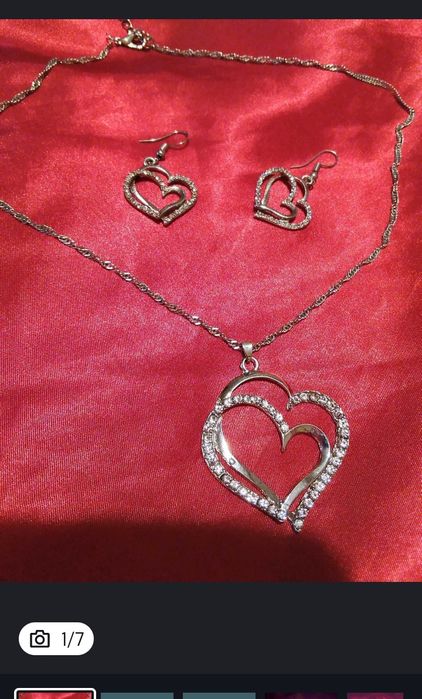 Colire noi argintii cu pietre albe