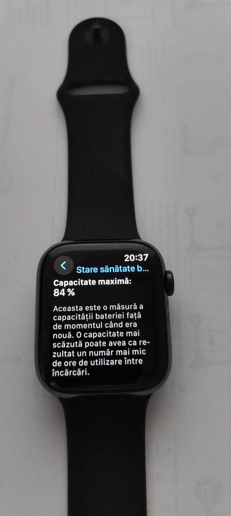 Apple Watch 7 45mmLTEstanisless steel & ceramic fara zgarieturi ca nou