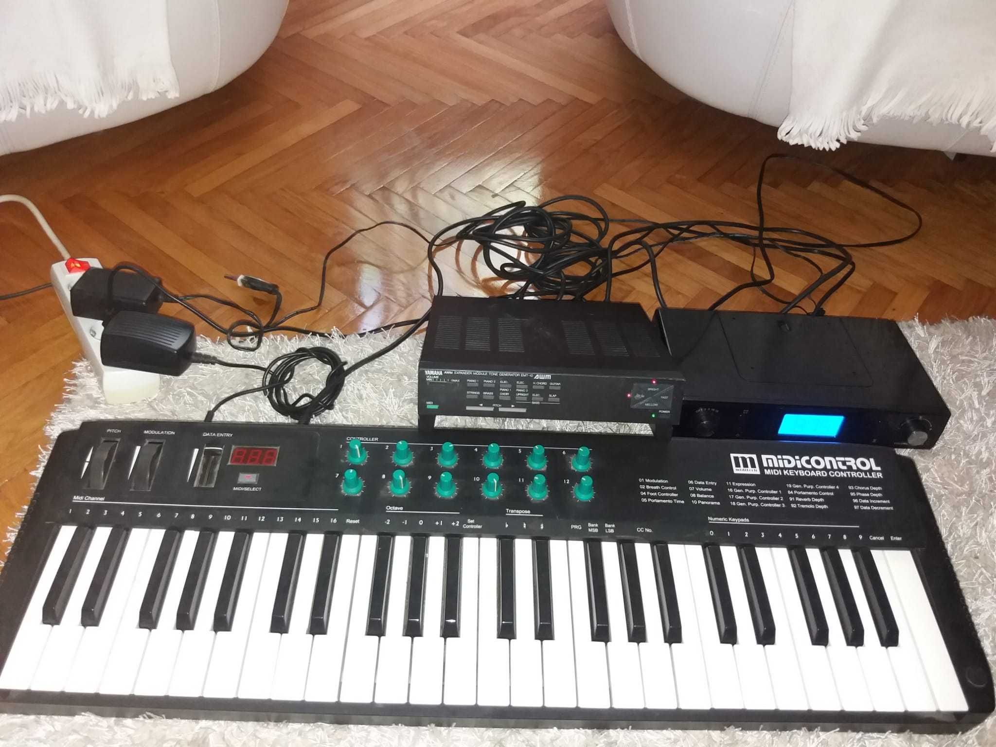 Orga sintetizator Miditech MIDI - Arpeggiator - Controler cu expander