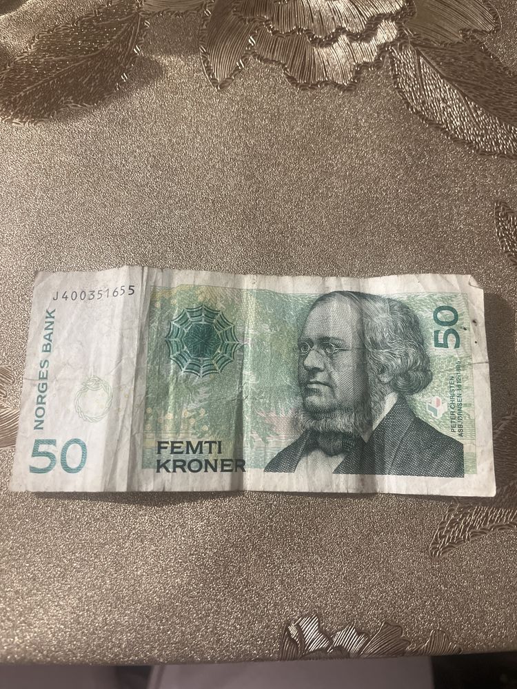 Bacnota de 50 de Kroner Norvegieni din 2008