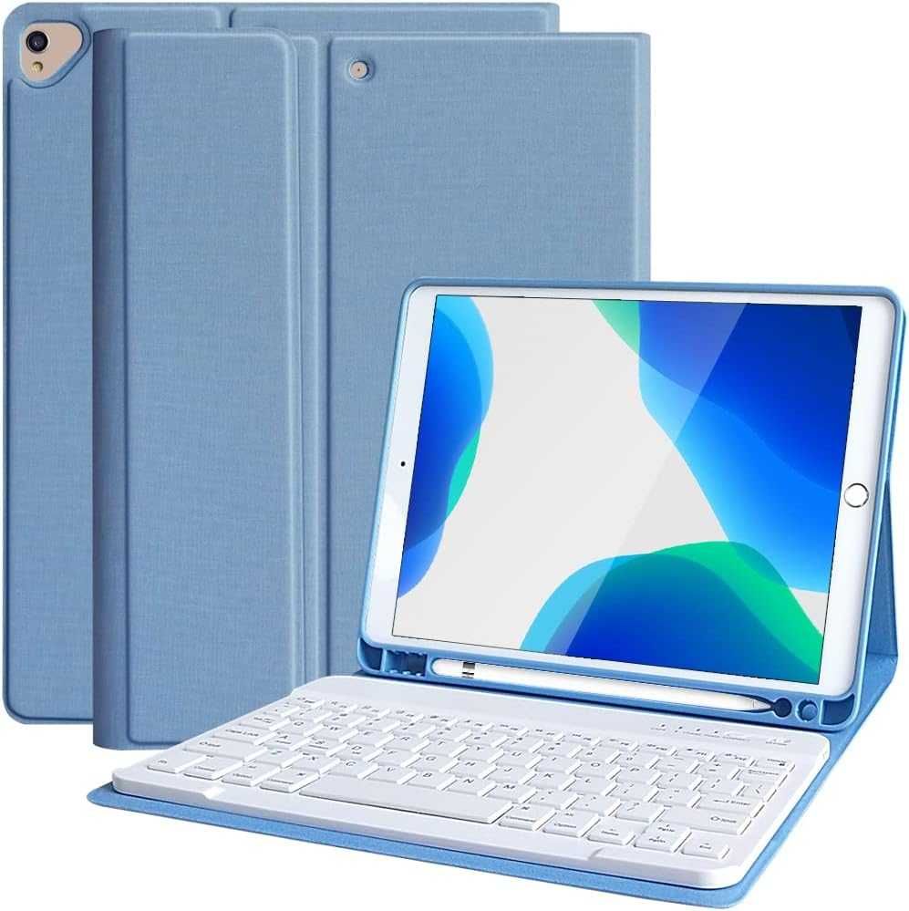 KBCASE Husă cu tastatură iPad 10.2 9gen,Pro 10.5,iPad Air 3 A2603,ES