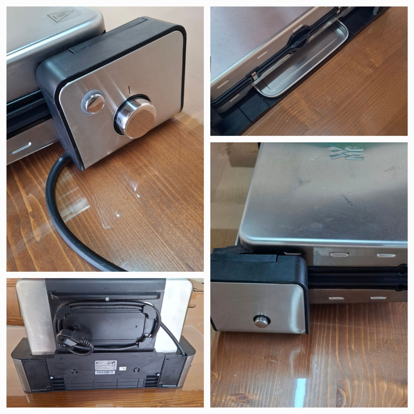 WMF LONO 2в1 контактен грил,скара,тостер,2100W, лят алуминий.