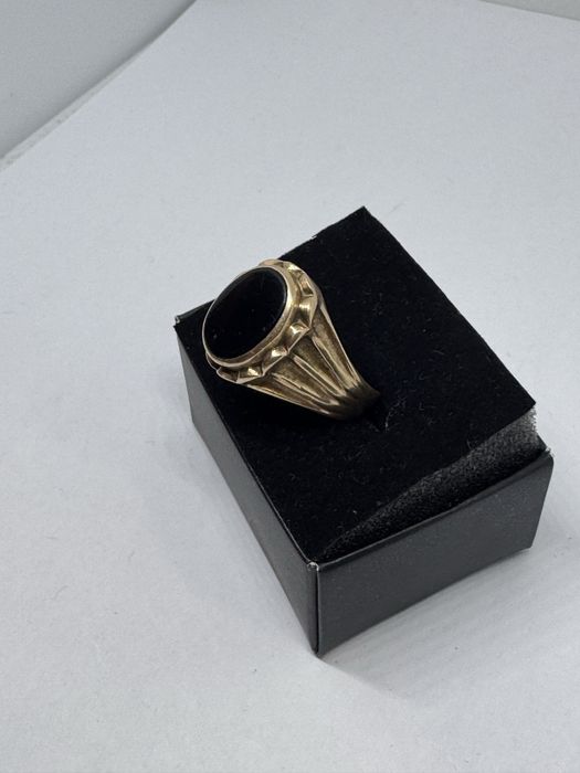 златен мъжки пръстен 11.77гр 14к 585