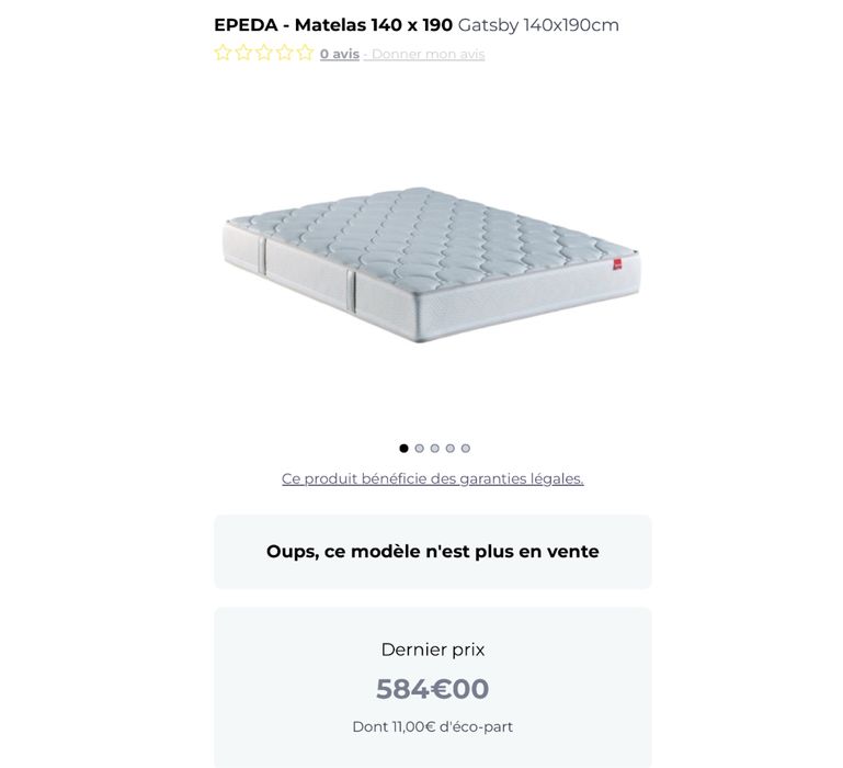 Saltea Epeda Gatsby 1419 140x190cm