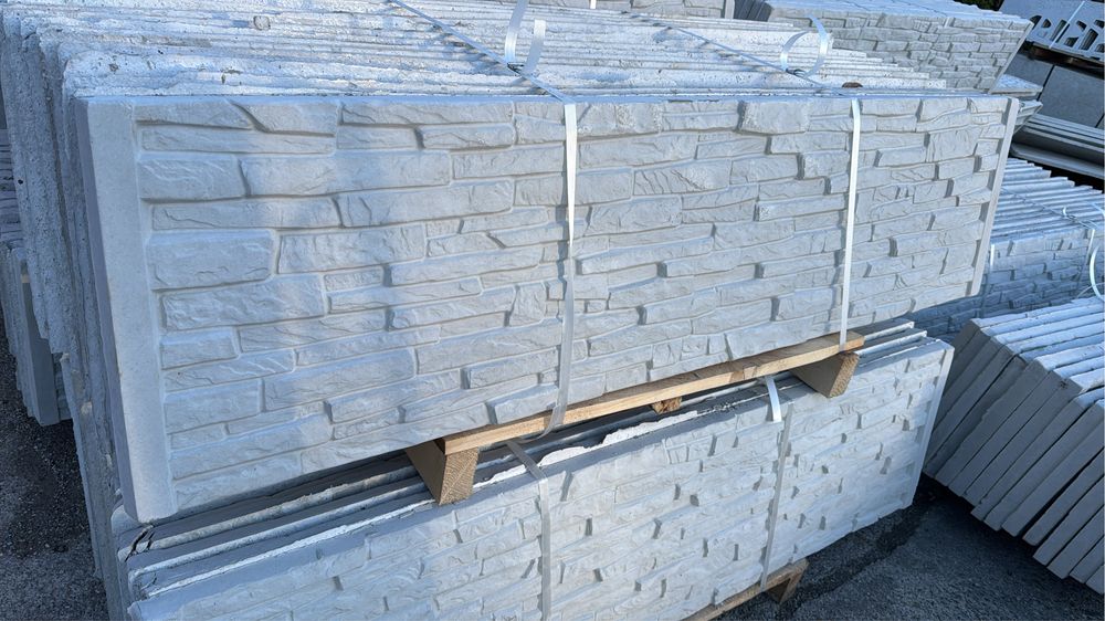 Gard placi beton stalpi