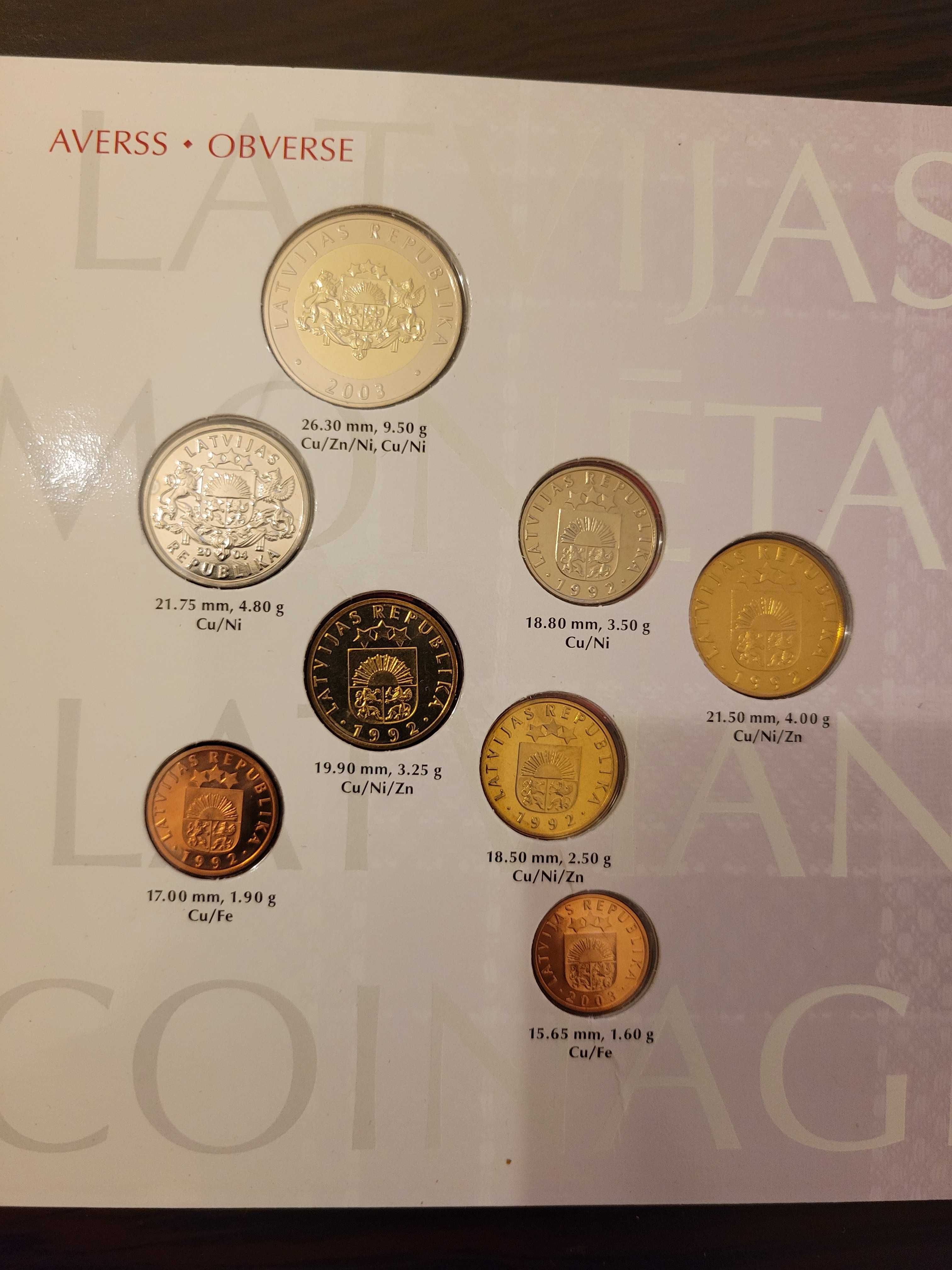 Set monede Letonia