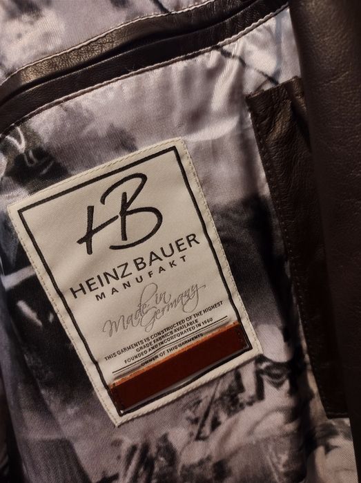 Geacă din piele HEINZ BAUER Manufakt