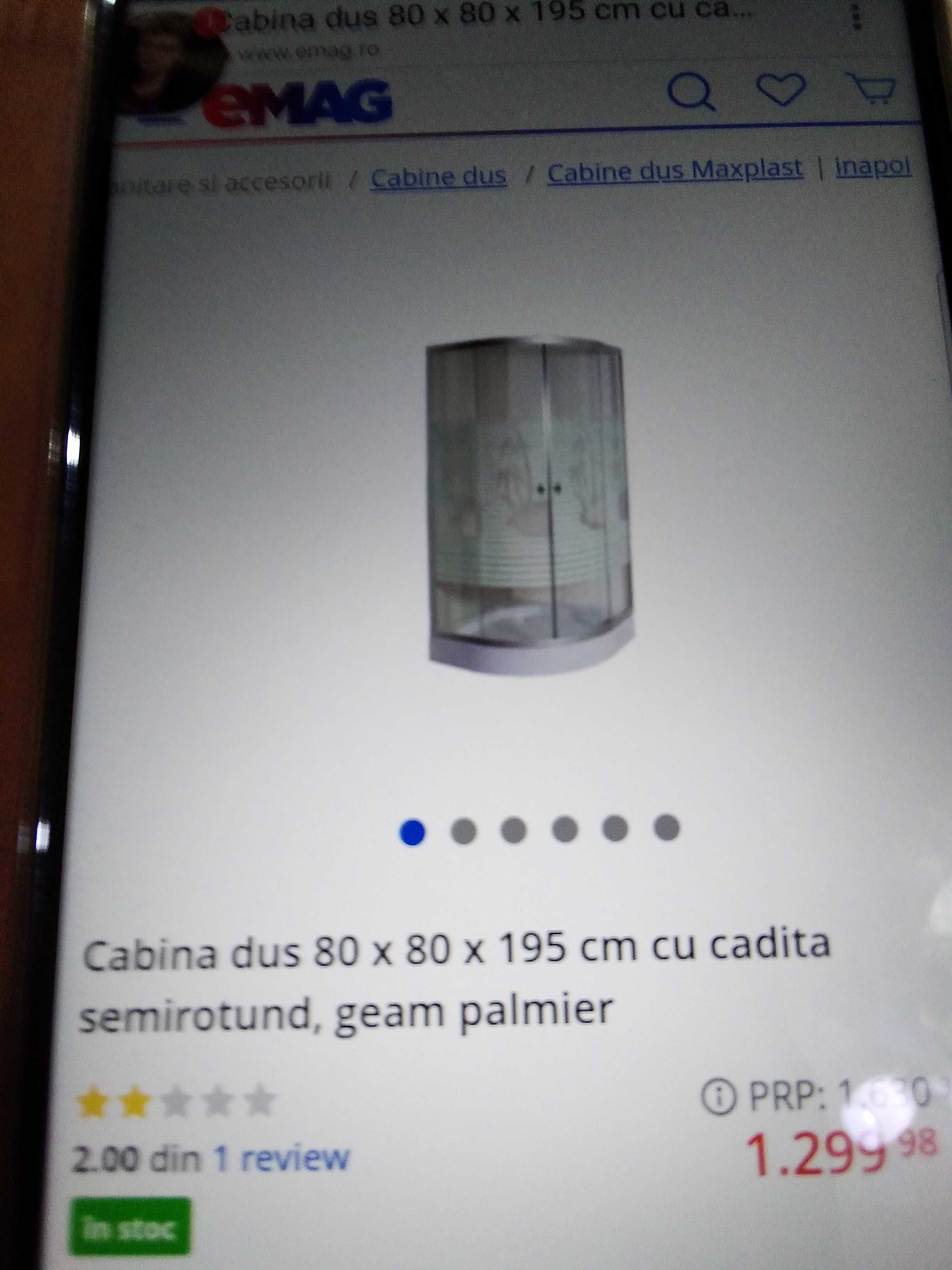 Cabina noua de dus 80/80cm