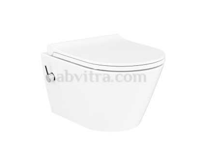 Конзолна тоалетна чиния без ръб къса проекция Gema