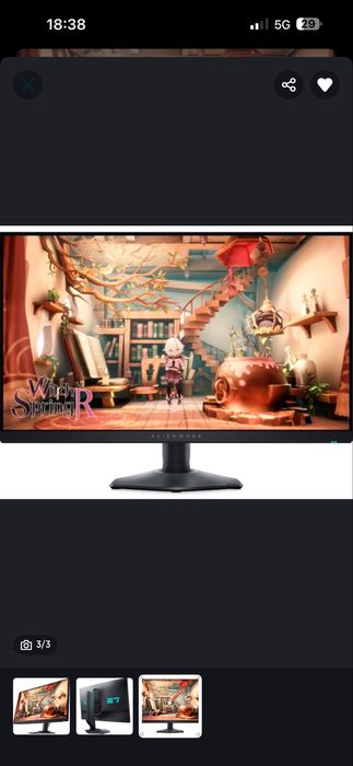 Monitor Gaming LED IPS Dell Alienware 27 AW2724DM