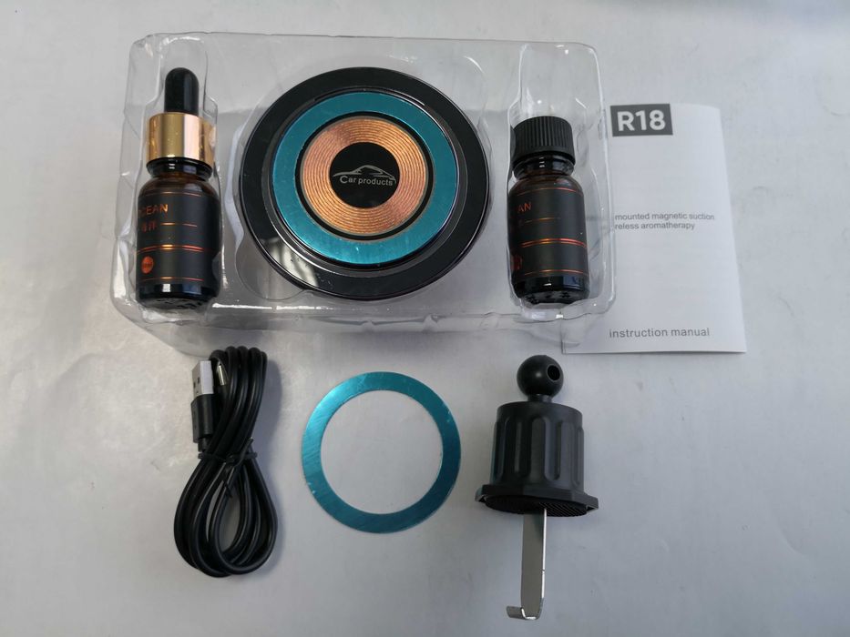 Suport telefon auto magnetic cu incarcare wireless 20 W