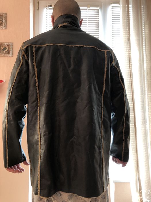 Мъжки кожух от еко кожа