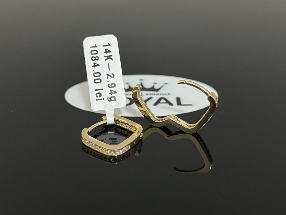 Bijuteria Royal CB : Cercei dama aur 14k 2,94 grame