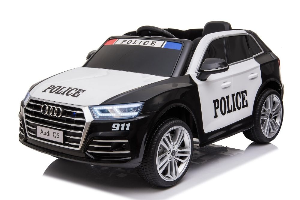 Masinuta electrica de politie pentru copii, Audi Q5 POLITIA (S305)