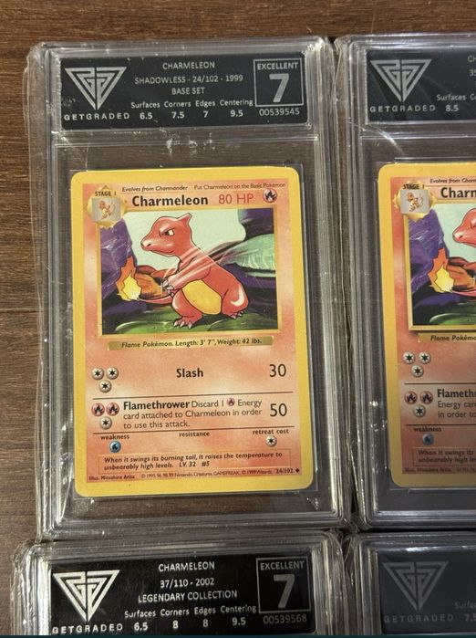 колекция Charmeleon GetGraded pokemon graded cards