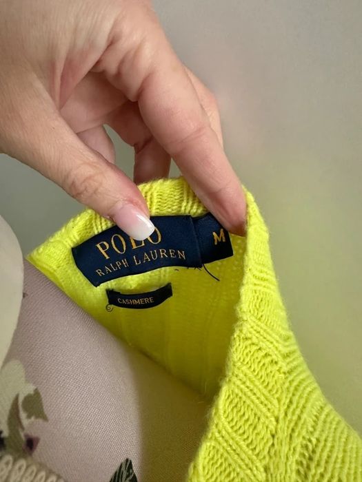 Ralph Lauren pulover galben casmir unisex