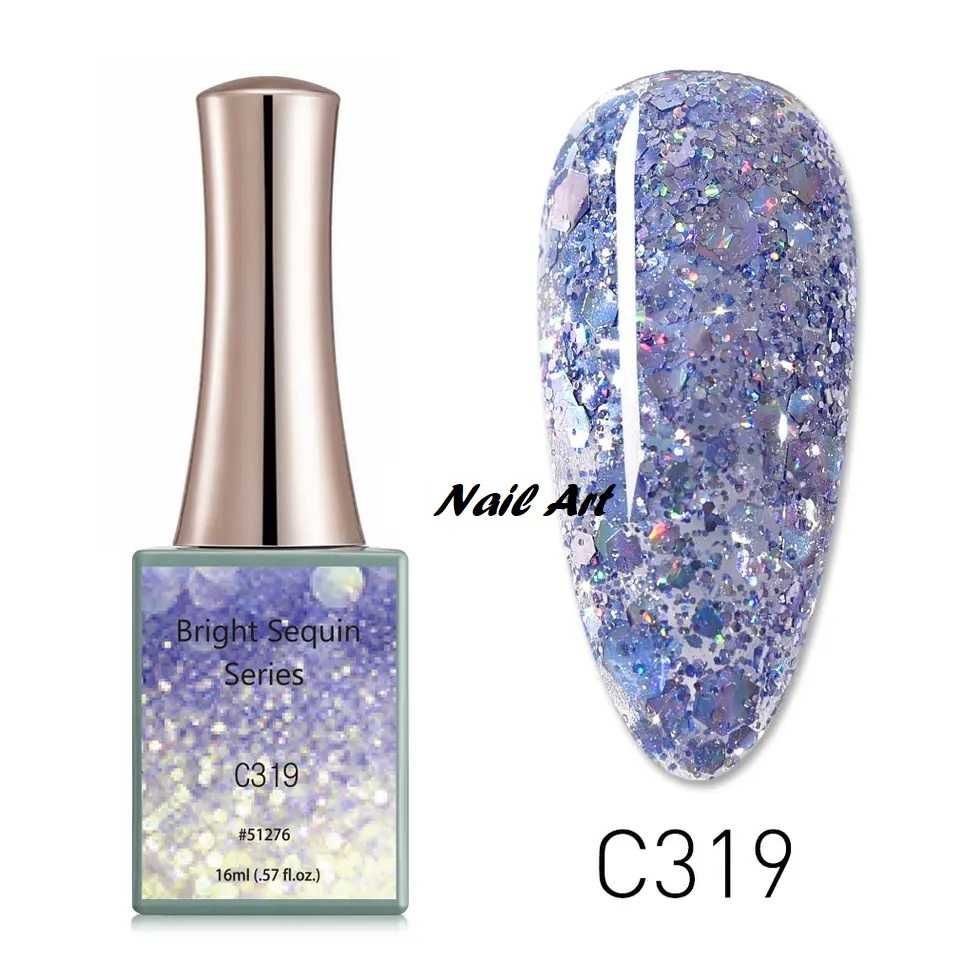 16ml CANNI Bright Sequin Series гел лак -16мл