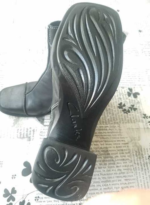 Дамски боти Klarks номер 38 естествена кожа, 30 лв