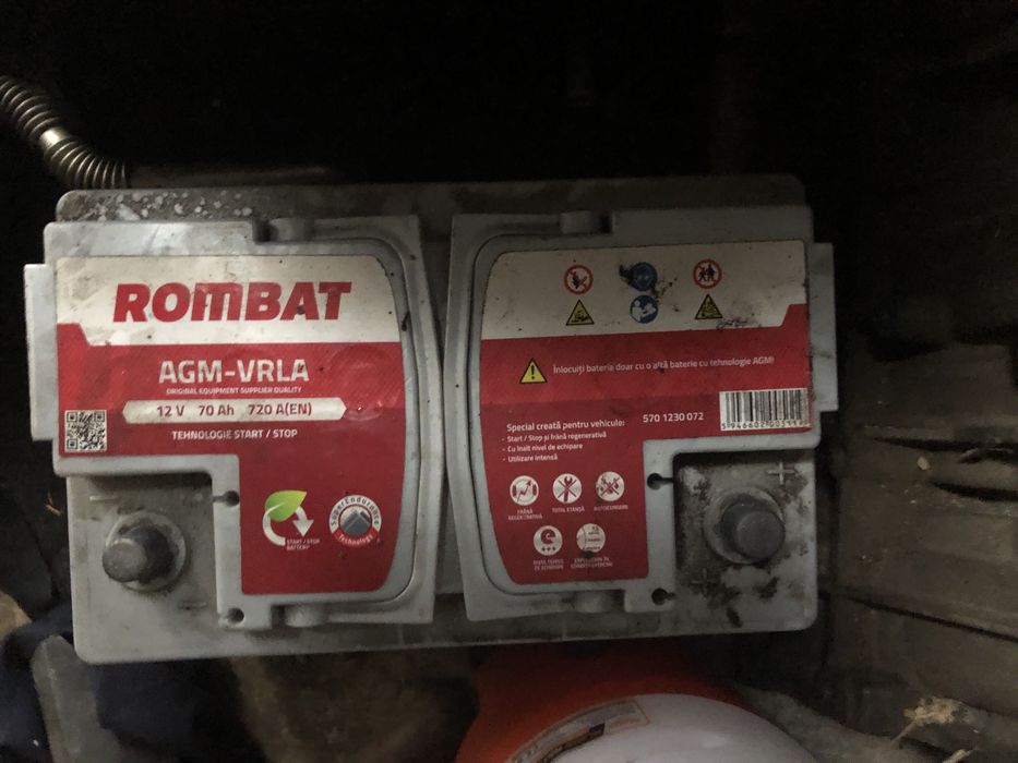 Baterie start stop 70 amperi AGM BOSCH ROMBAT