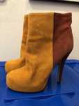 Botine cu toc marimea 38 piele intoarsa