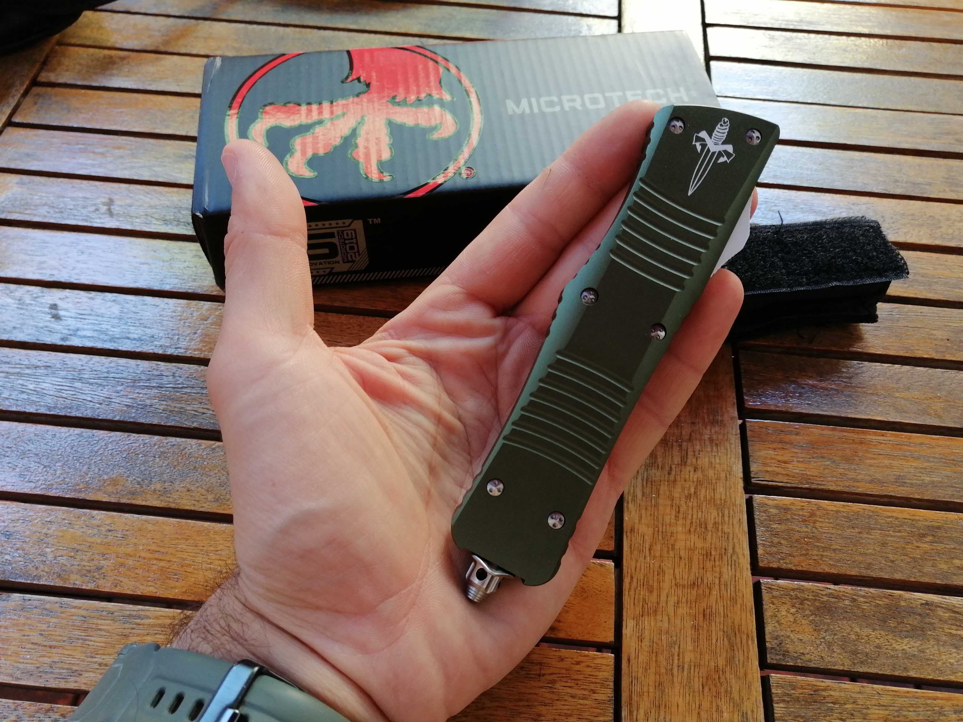 Microtech MARFIONE Recurve  COMBAT TROODON cutit automat OTF