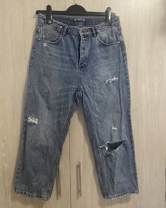 Livrare gratuita blugi / Jeans mom fit Pull&Bear H&M masura 36