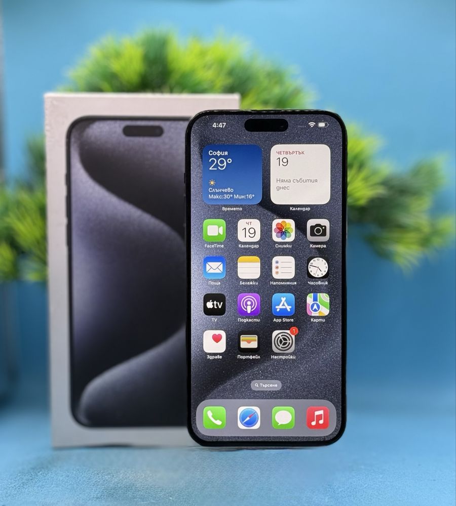 Apple iPhone 15 Pro Max, 256GB, 5G, Blue Titanium
