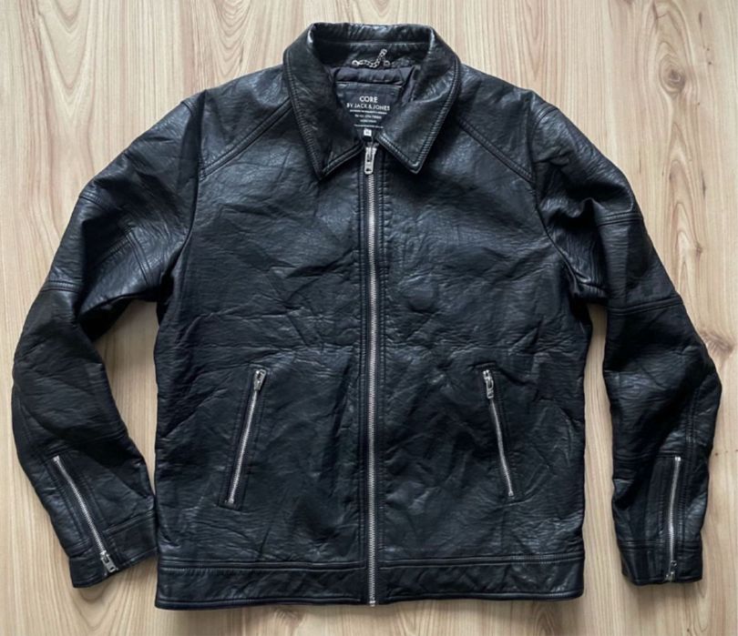 JACK & JONES / мъжко кожено яке XL